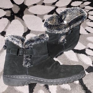 Khombu boots with fur